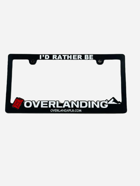 Overland License Plate Frame